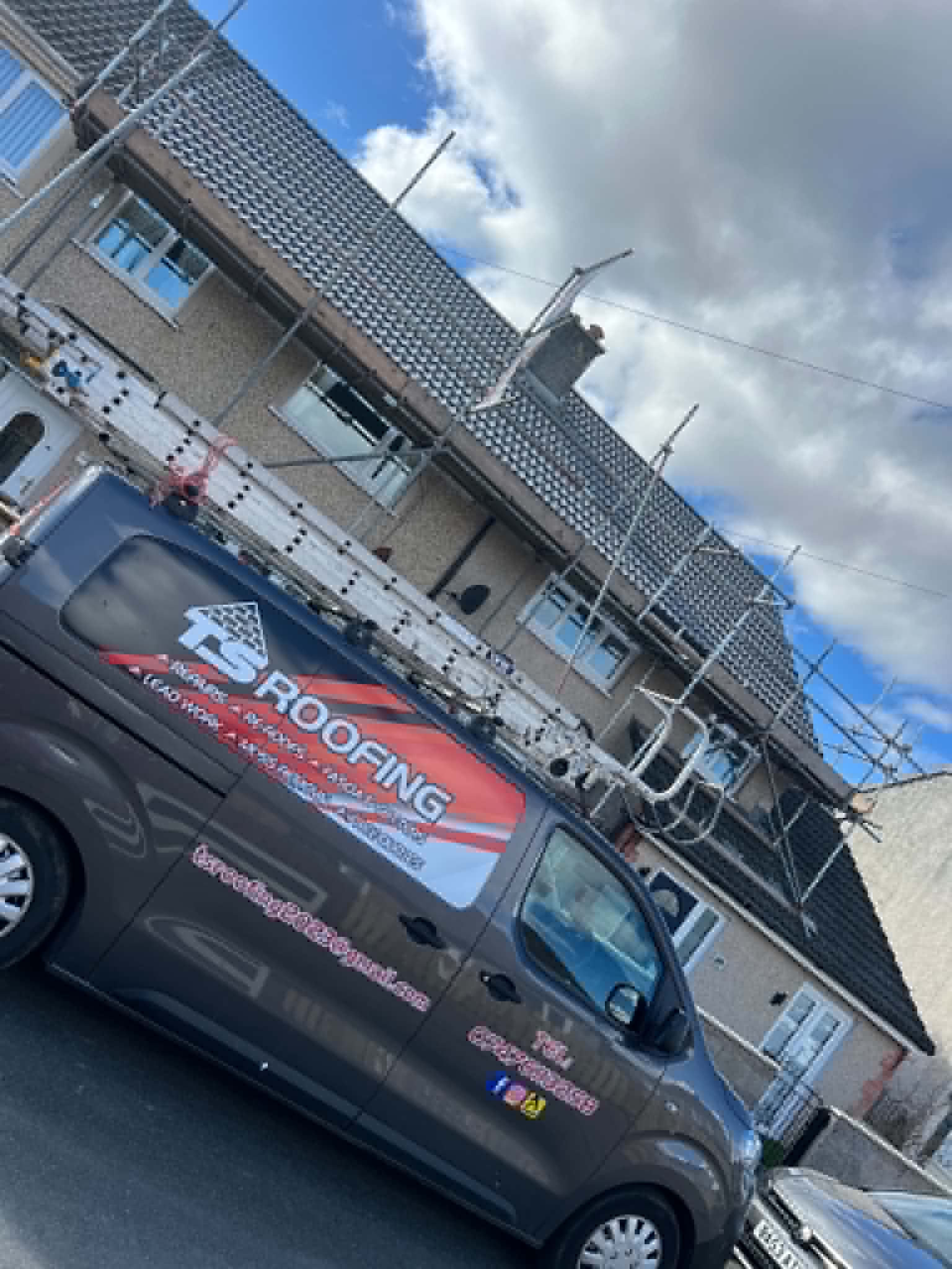 Roofing work