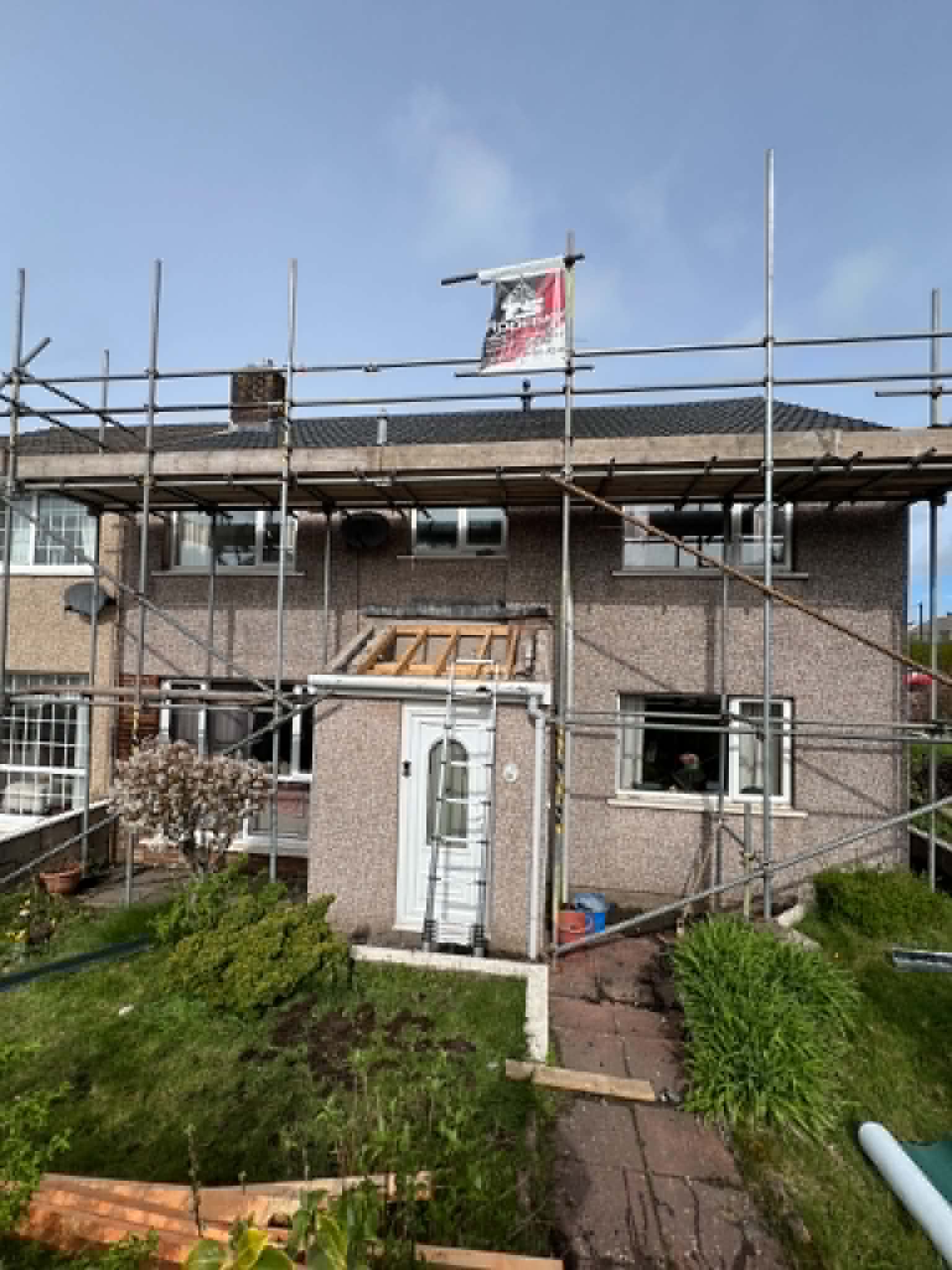Roofing work