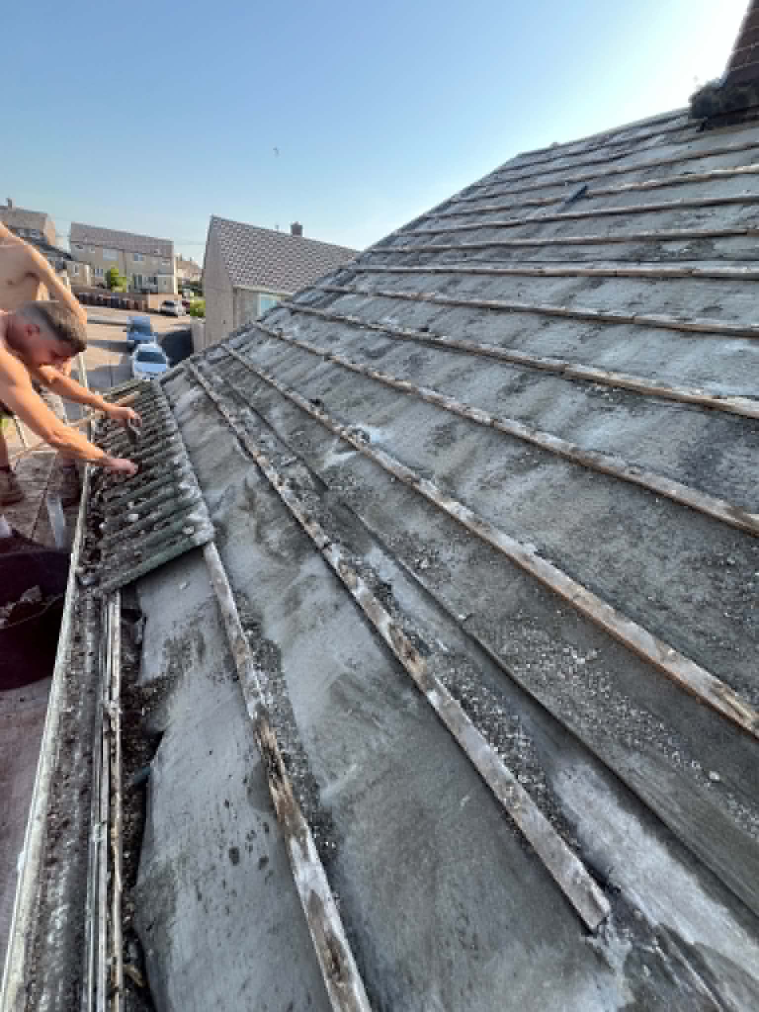Roofing work