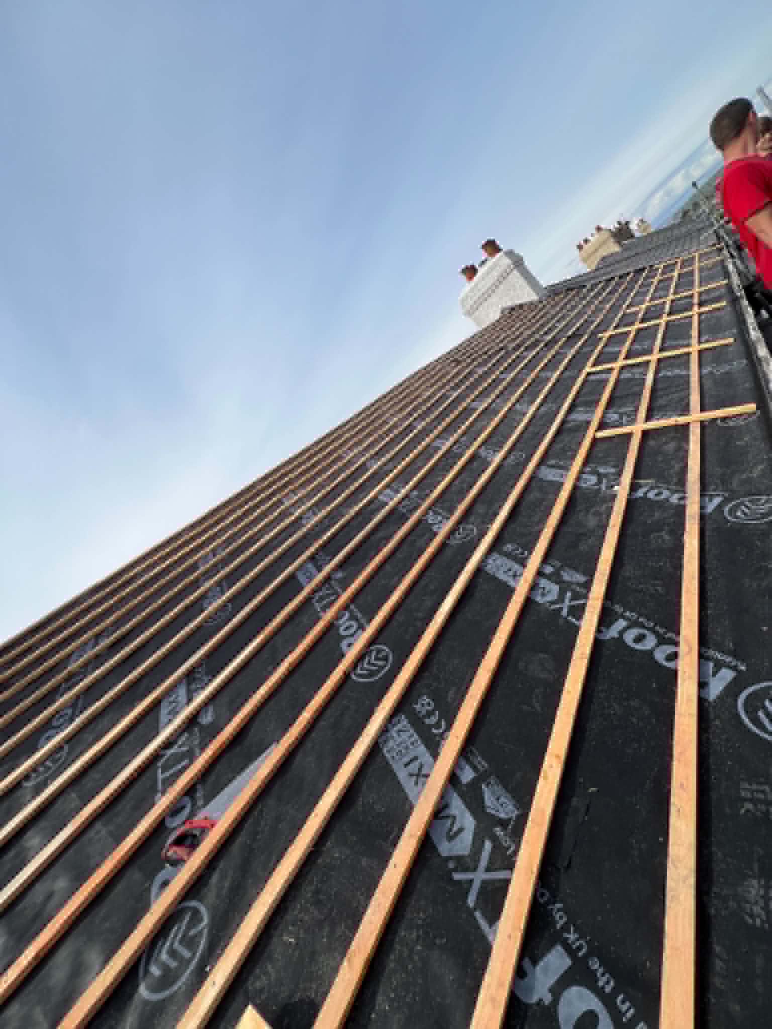 Roofing work