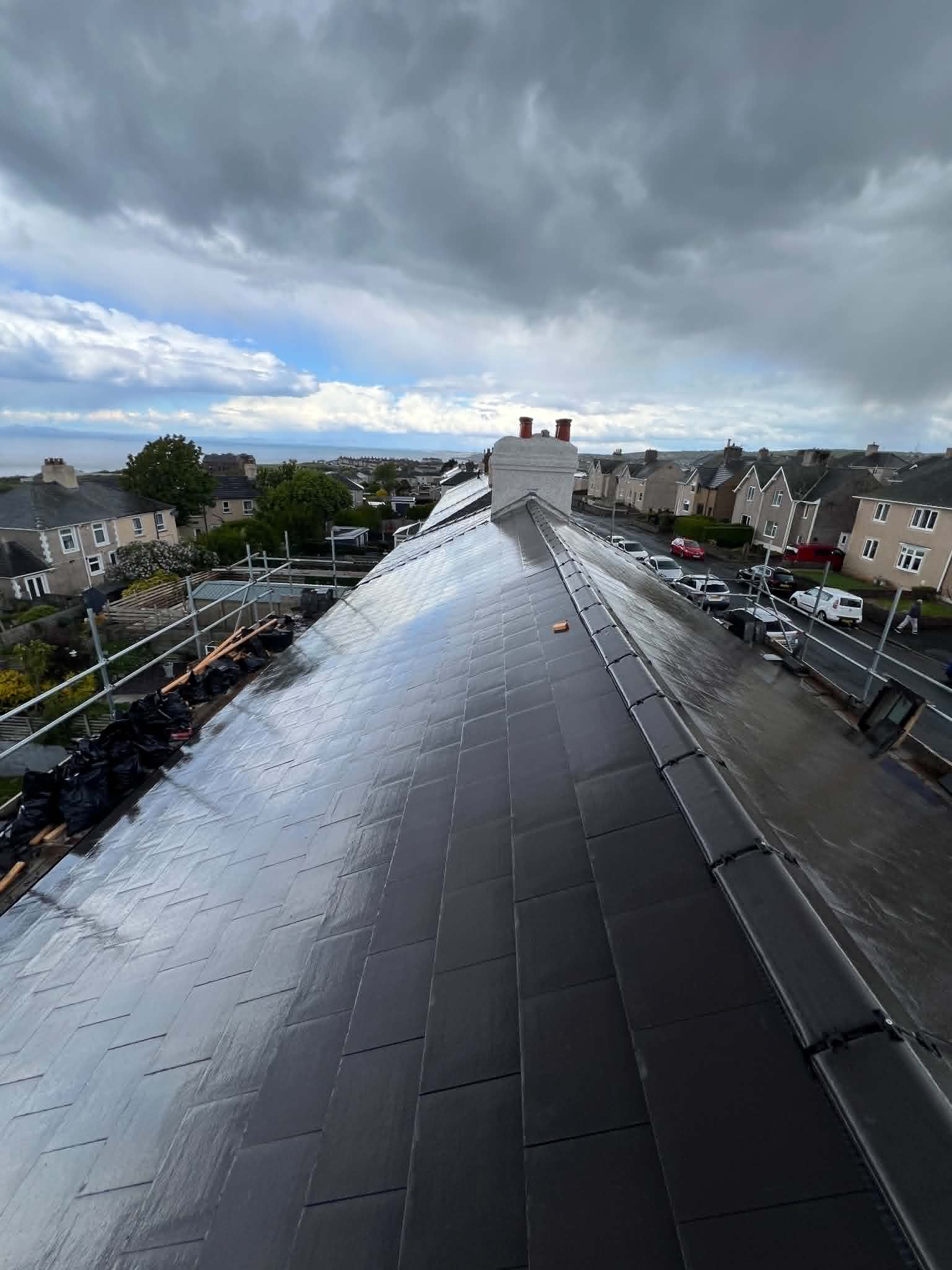 Roofing work