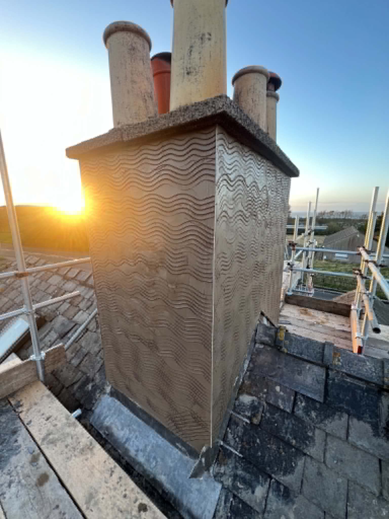 Roofing work