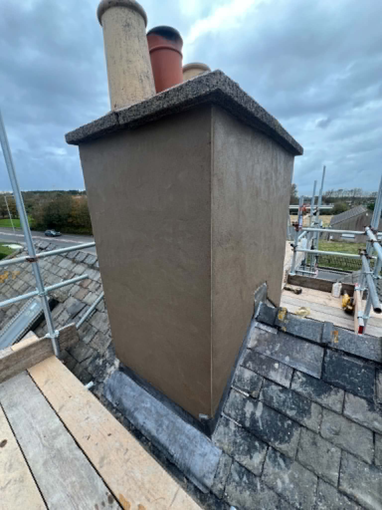 Roofing work