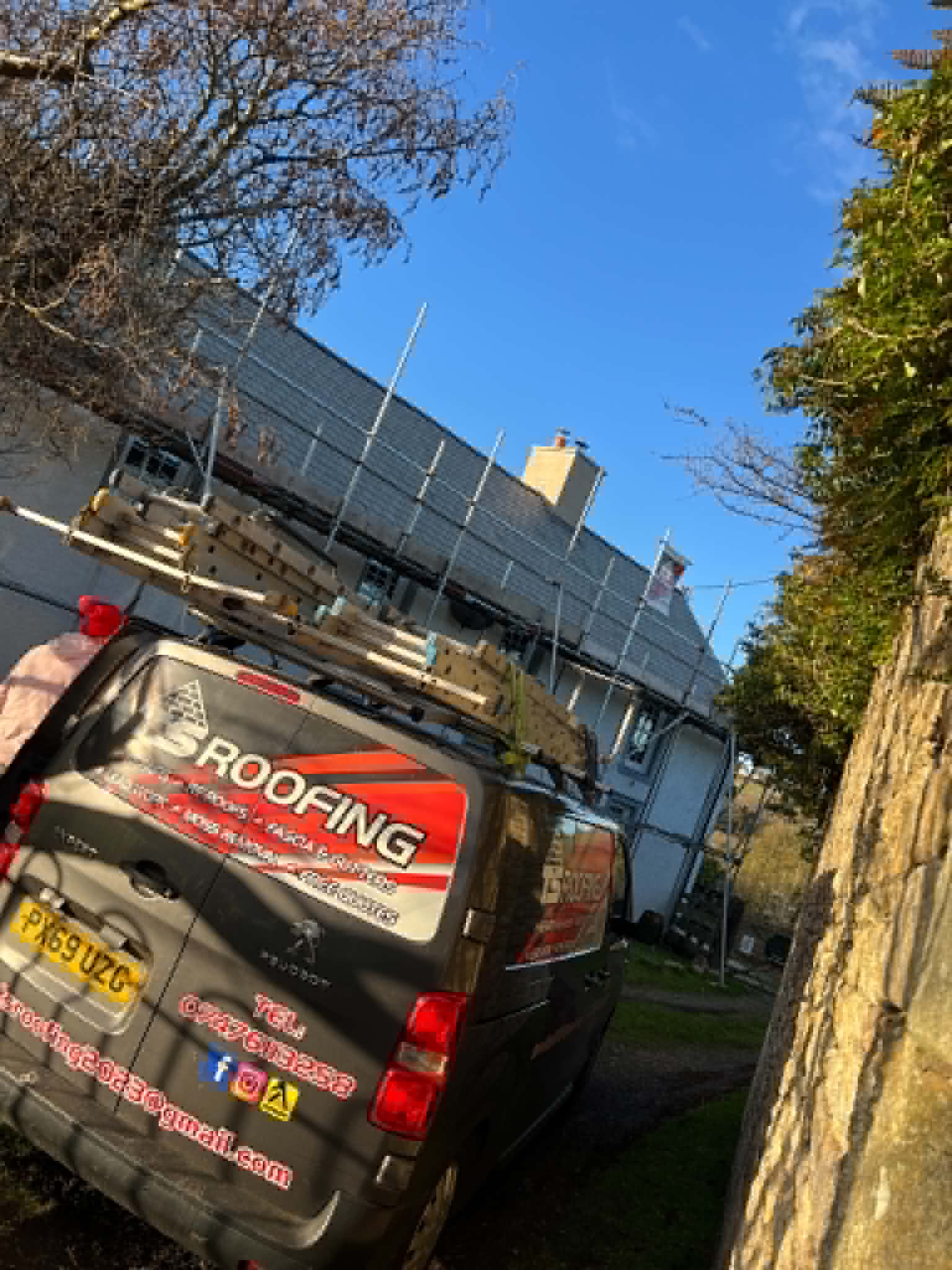 Roofing work